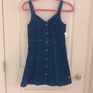 Urban Outfitters Lilith Denim Button Front Dress